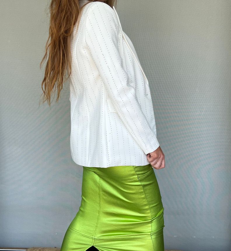 Blazer blanco destellos brillitos-1
