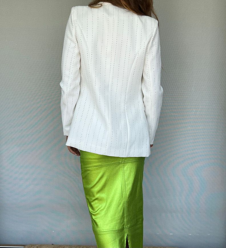 Blazer blanco destellos brillitos-3
