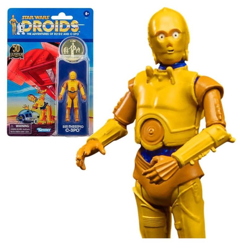 C-3PO Star Wars The Vintage Collection Droids Figura Acción-0