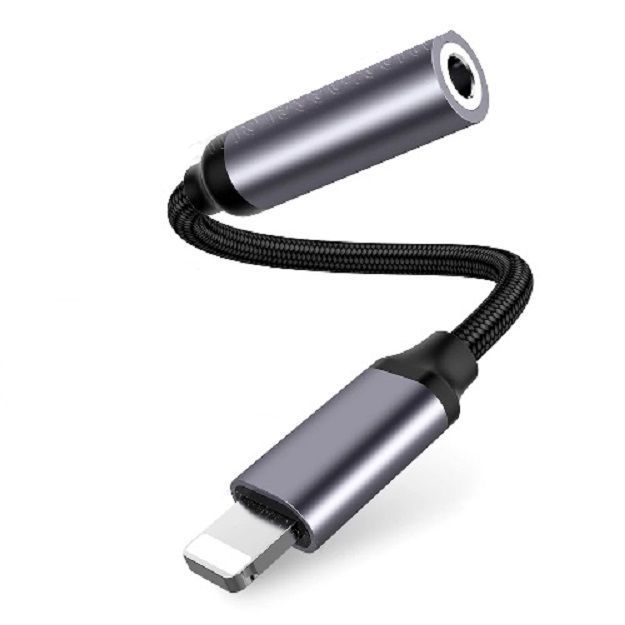 Adaptador Audifonos Aluminio cordon de hilo reforzado