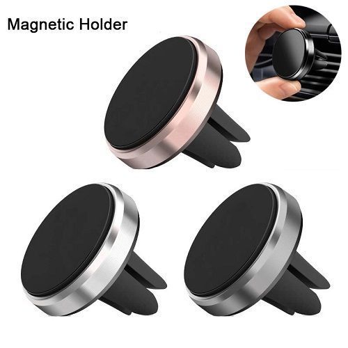 Soporte Base Para Celular Automovil Magnético Fijo a Ventil-1