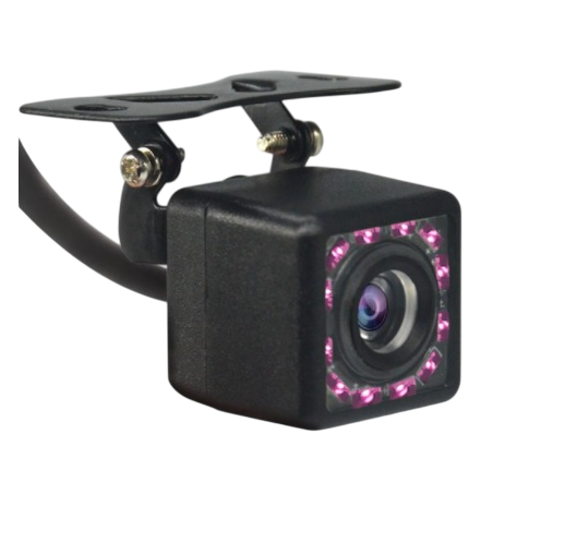 Camara Retroceso Trasera Para Auto 12 LED Vision Nocturna Coche Full HD Se Conecta A Radio Android -0