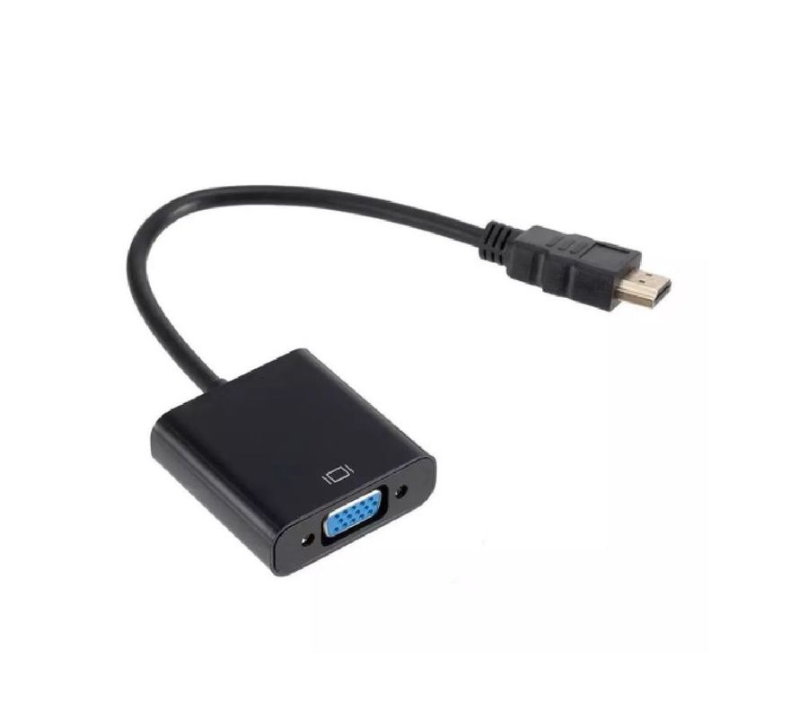Adaptador HDMI a VGA Conversor Transformador HDMI a VGA Convertidor Para Monitores Antiguos-0