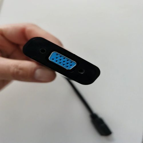 Adaptador HDMI a VGA Conversor Transformador HDMI a VGA Convertidor Para Monitores Antiguos-2