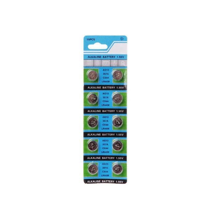 Pilas LR44 AG13 357A CX44 Pila de Botón 1,5 V para Relojes Luces Otros LR44W-0
