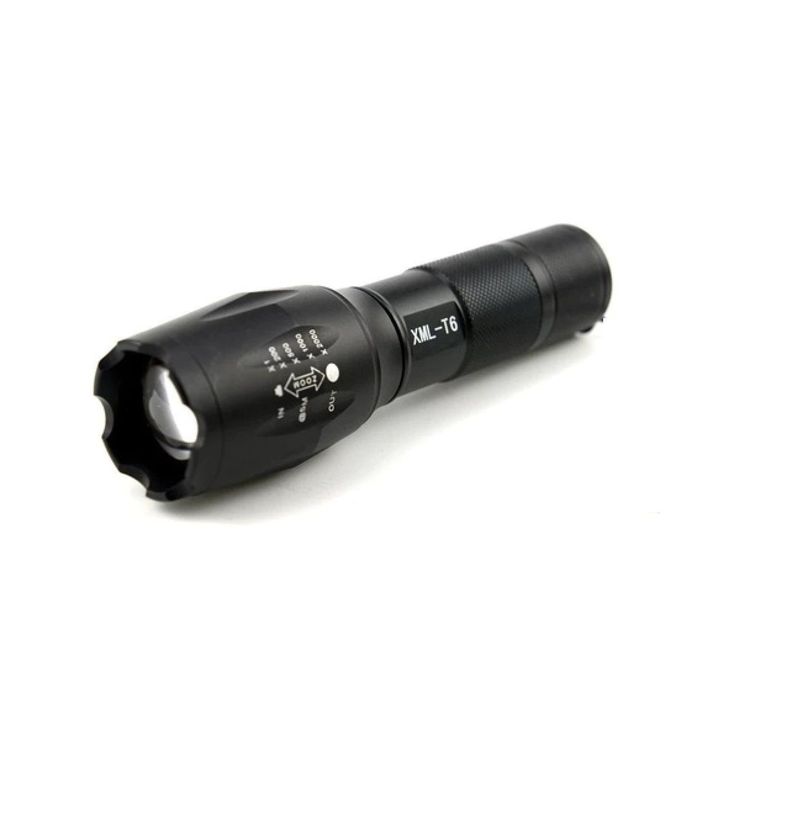 Luz Linterna Led Táctica XML-T6 4000 Lum Zoom Pila Recargab-0