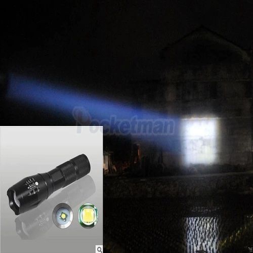 Luz Linterna Led Táctica XML-T6 4000 Lum Zoom Pila Recargab-6