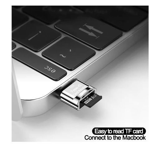 Adaptador Tipo C a Lector Tarjeta de Memoria Micro SD para Celulares Android Samsung Huawei-3