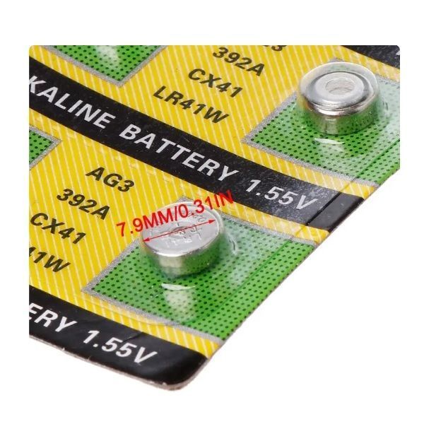 Pilas para reloj Boton u otros usos AG3 392A 1,5V CX41 LR41W-2