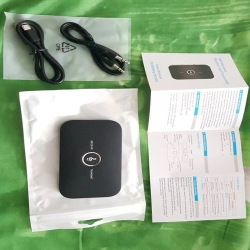 Adaptador Transmisor Receptor Bluetooth Auxiliar y RCA Batería 10 Hrs Jack 3,5mm USB Cuadrado grande-4