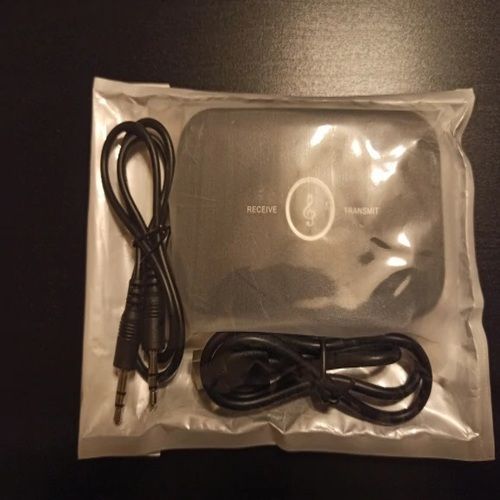 Adaptador Transmisor Receptor Bluetooth Auxiliar y RCA Batería 10 Hrs Jack 3,5mm USB Cuadrado grande-5
