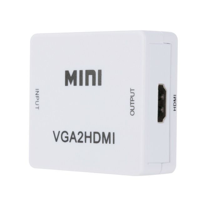 Adaptador VGA a HDMI HDTV Convertidor VGA hembra a HDMI Hembra con Audio Jack 3,5 Cuadrado-2