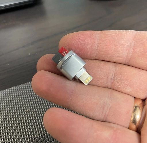 Adaptador para Iphone Ligthning a Lector Tarjeta Memoria para Iphone a Micro Sd-2