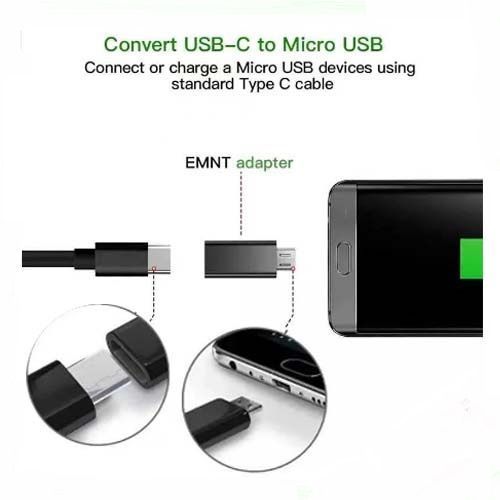 Adaptador Tipo C a Micro USB V8 Tipo C Hembra Micro USB Macho Celulares Android Samsung Huawei-2