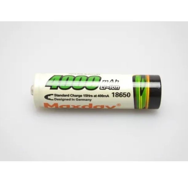 Pilas Baterias Recargables de Litio 18650 MaxDay 4000mAh-6