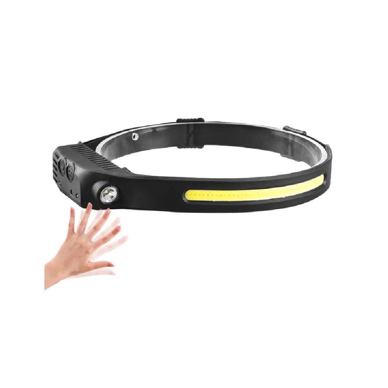 Luz Linterna Cintillo Led Doble Sensor Recargable-1