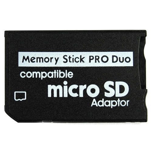 Adaptador Micro SD para PSP Portatil Memory Stick Pro Duo para Playstation Slim Cámara Sony-0