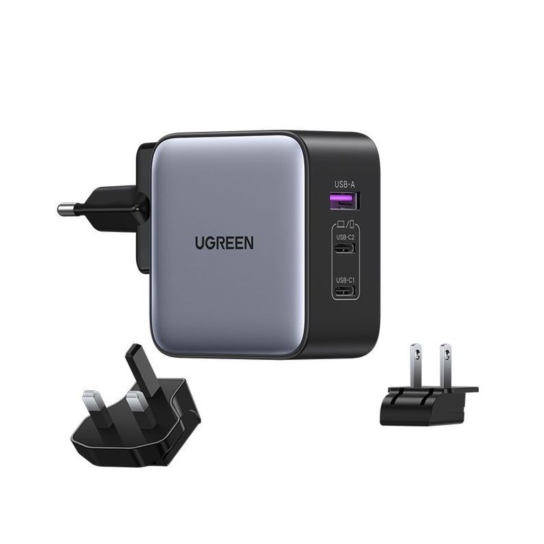 Cargador 65W Nexode 2 USB-C /1 USB-A Con US/UK/EU Plug para viajar-2
