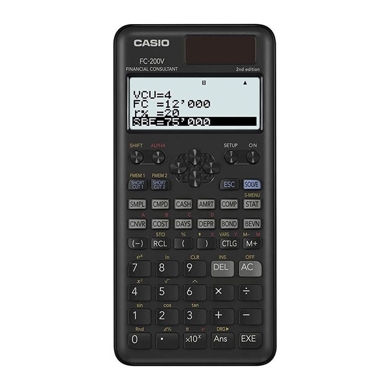 Calculadora Financiera Casio FC-200V-2-0