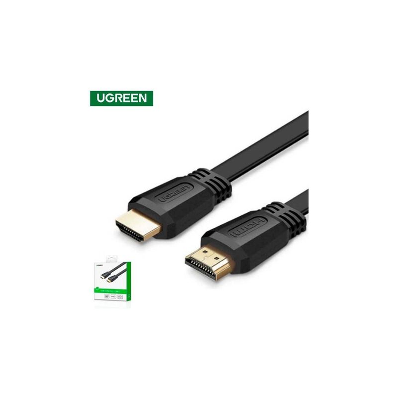 Cable HDMI 14 MM 5M Plano Negro Ugreen