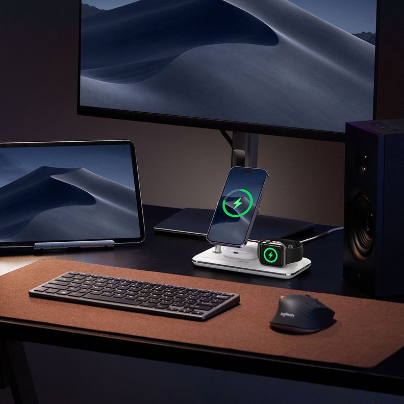 Estación de carga Inalámbrica 3 En 1 para Apple Watch/Iphone/Airpods-2