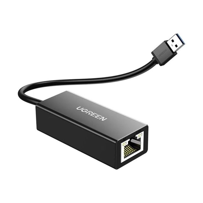 ADAPTADOR PARA INTERNET USB-A 3.0 /RJ45 GIGABIT ABS NEGRO UGREEN CR109-0