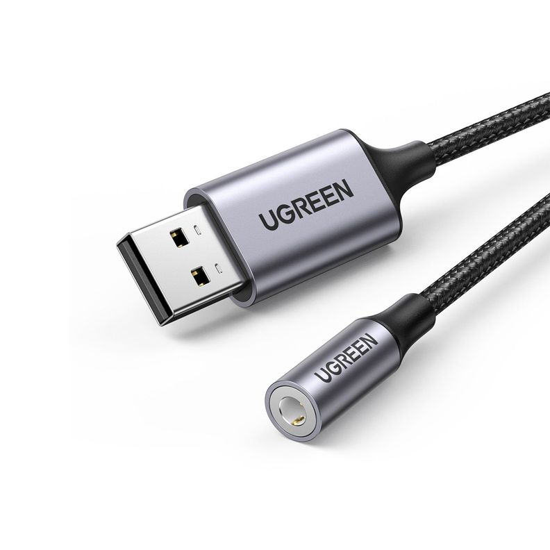 Tarjeta de Audio Externo USB-A con Conector Jack 3.5mm (Compatible con Mic) CM477