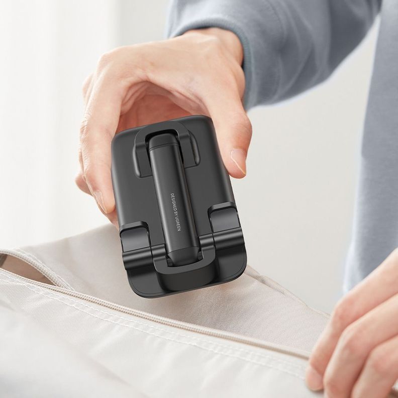 Base de Escritorio para Celular Altura/Inclinación Ajustable Negro LP373-3