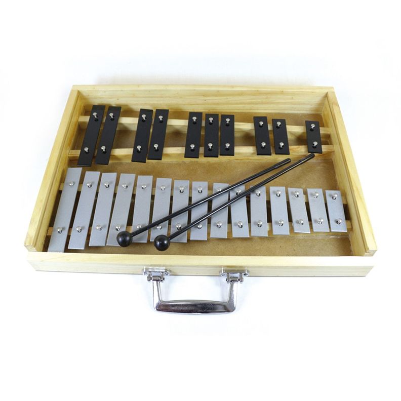 METALOFONO 25 NOTAS GRIS/NEGRO CAJA MADERA ALAGUEZ Cafe