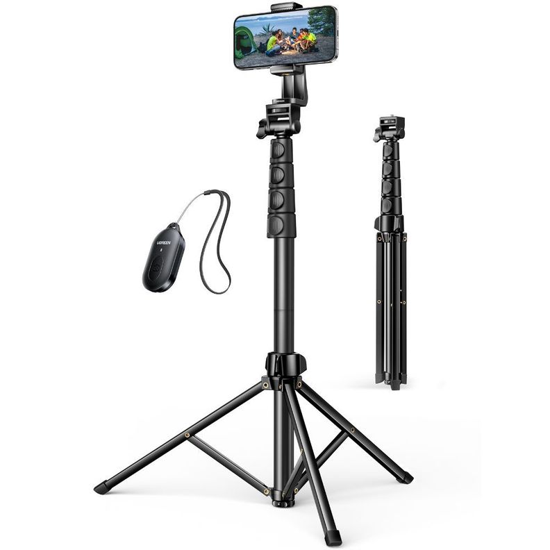 Tripode Selfie 17M + Control BT Ugreen Negro