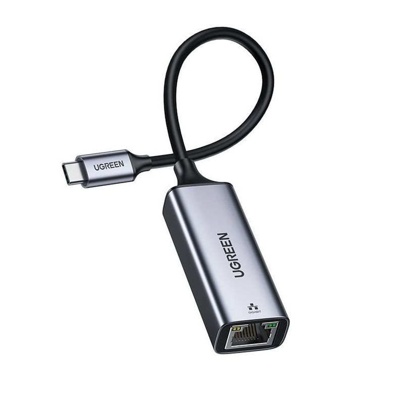 Adaptador para Internet USB-C 3.1 a RJ45 Gigabit Aluminio Silver CM199-0