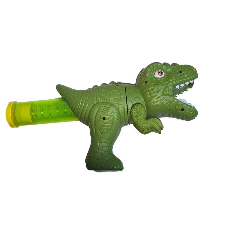 Dinopistola de aire a presión+9 pelotas dinosaurio Verde-0