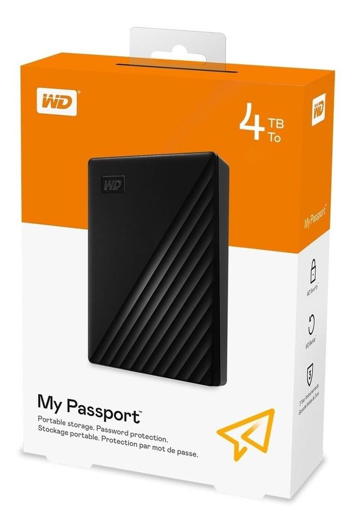 Disco Duro Externo Western Digital My Passport Wdbpkj040 4tb-2