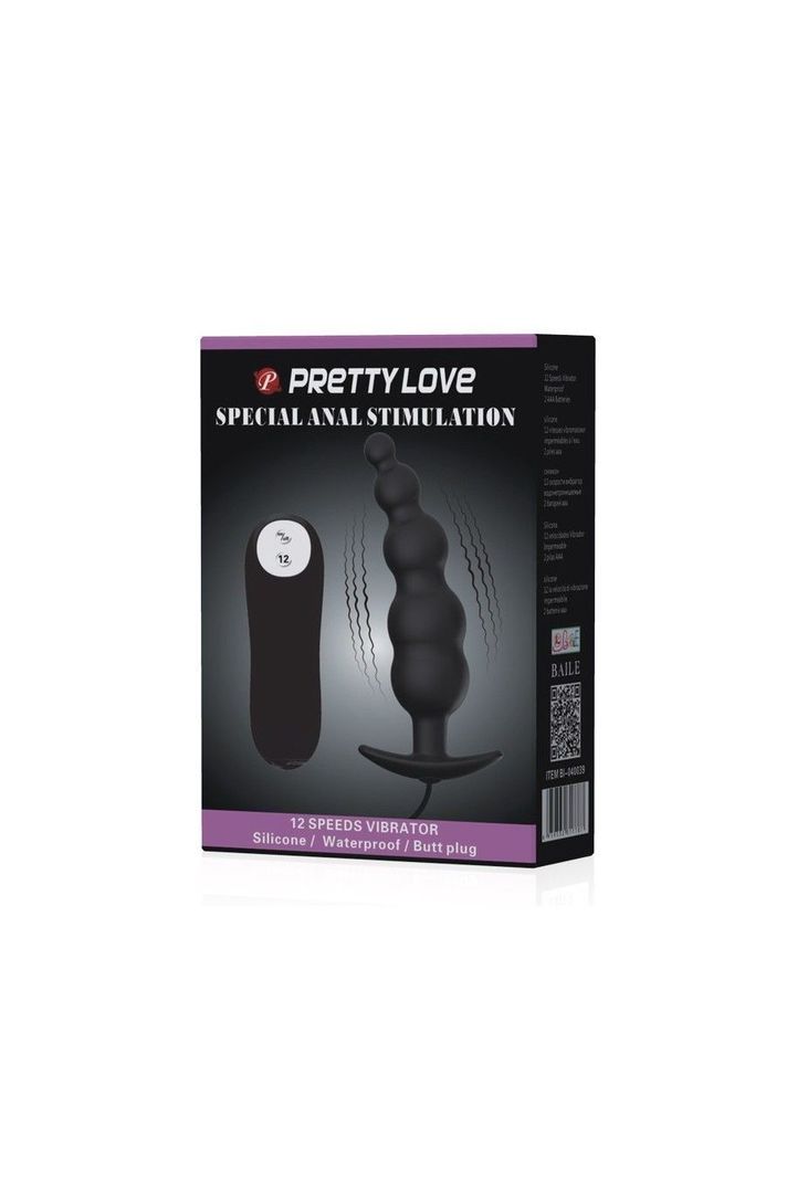Plug vibrador bolitas - Pretty Love-0