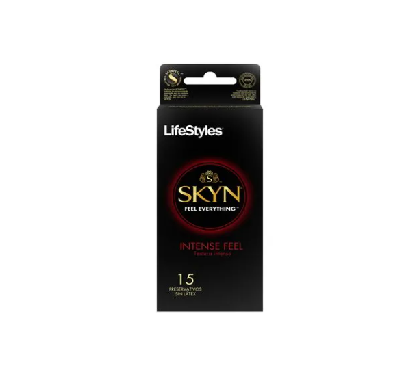 Caja 15 Condones - Lifestyles Skyn Intense Feel-0