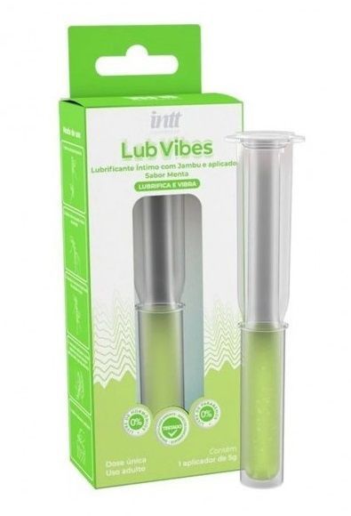 Lubricante comestible con efecto vibrador - Intt Lub Vibes Menta-0