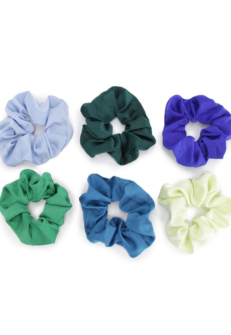 Set scrunchies celeste Accesoría-2