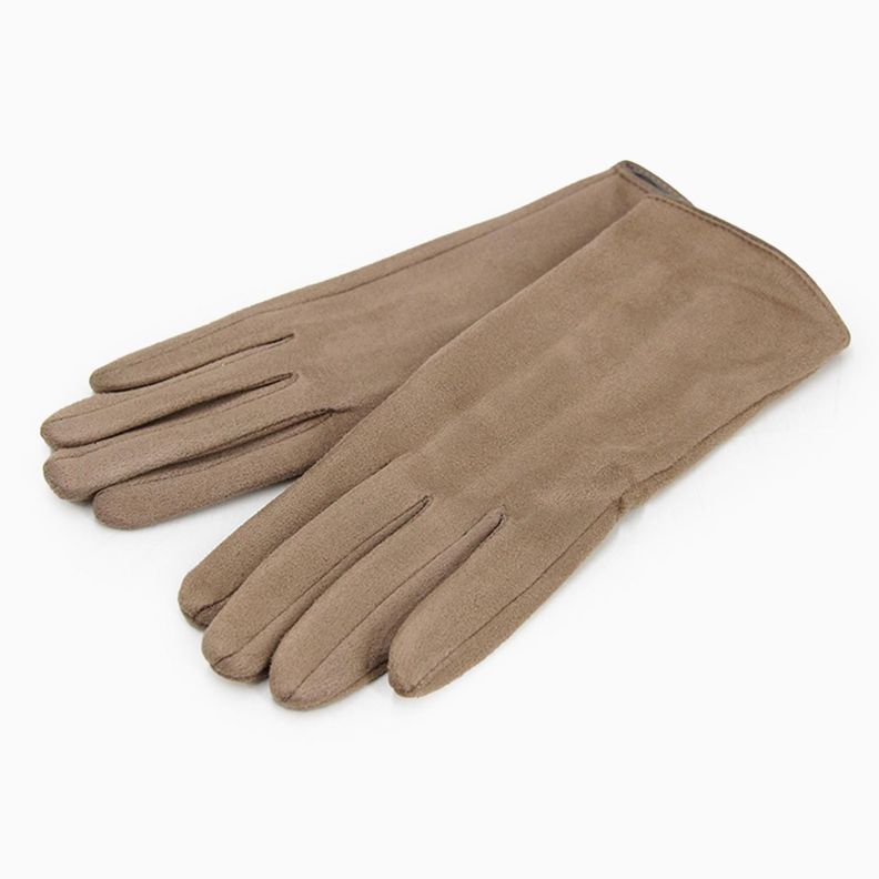 Guantes Mujer Gamuza Básicos Suaves Elegantes Abrigados Invierno