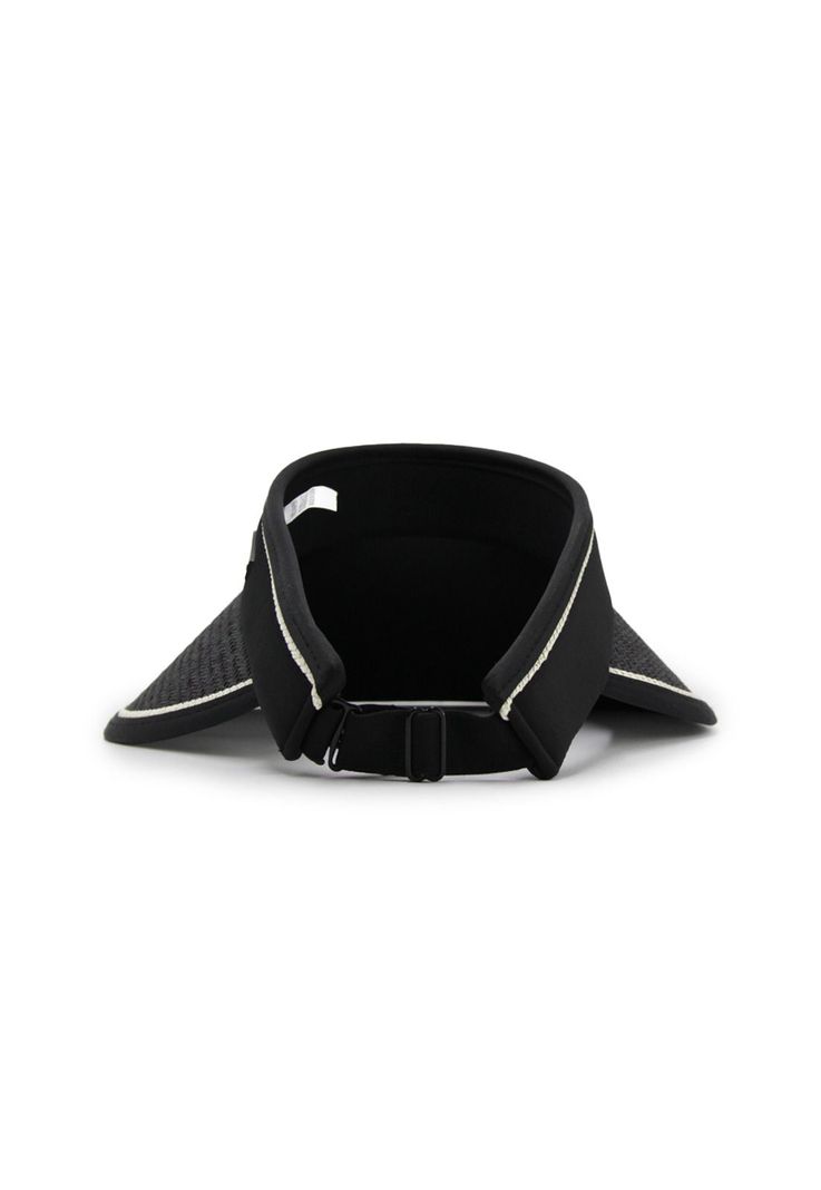 Visera rafia borde tela Accesoría-0