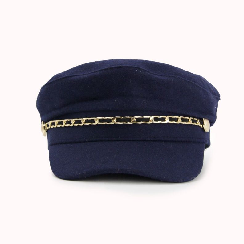 Boina militar paño con cadena Accesoría-0