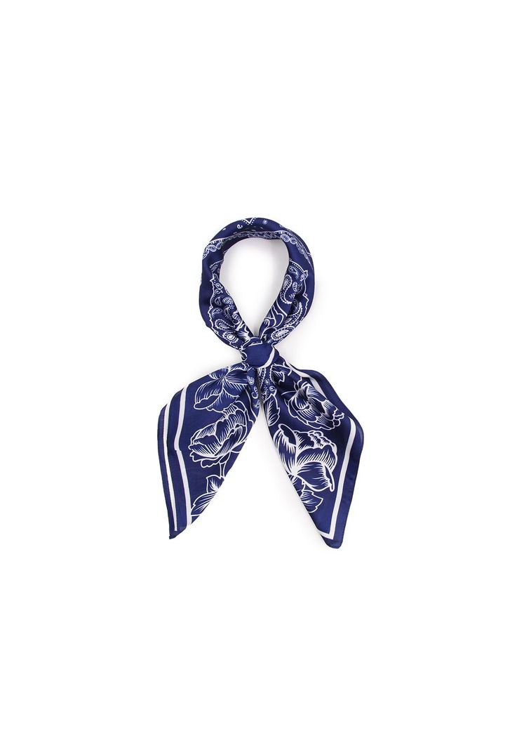 Pañuelo seda corto bandana Accesoria-0
