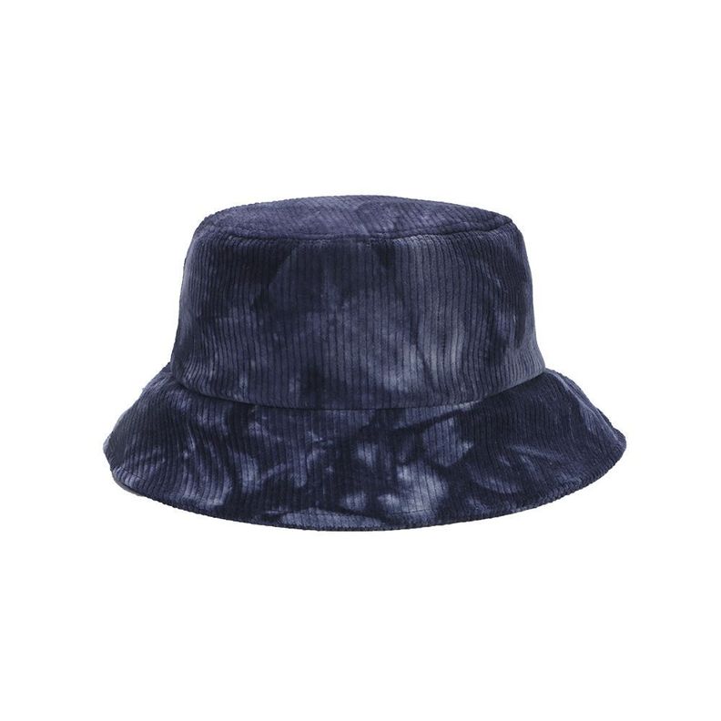 Bucket hat de cotelé tie dye Rosa-1