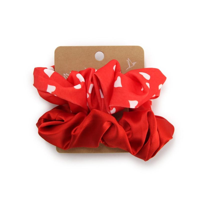 Set de colet scrunchies monedero 10 cm-2