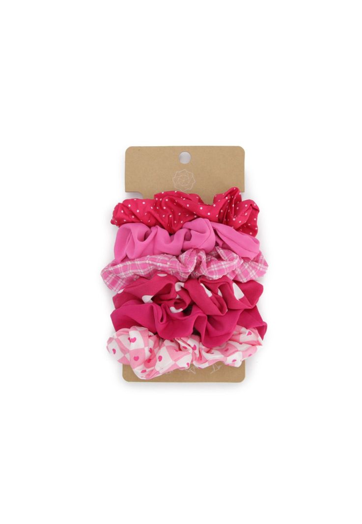 Set scrunchies fucsia Accesoría-0