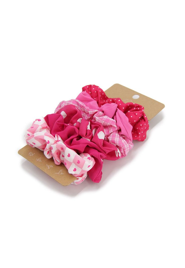 Set scrunchies fucsia Accesoría-1