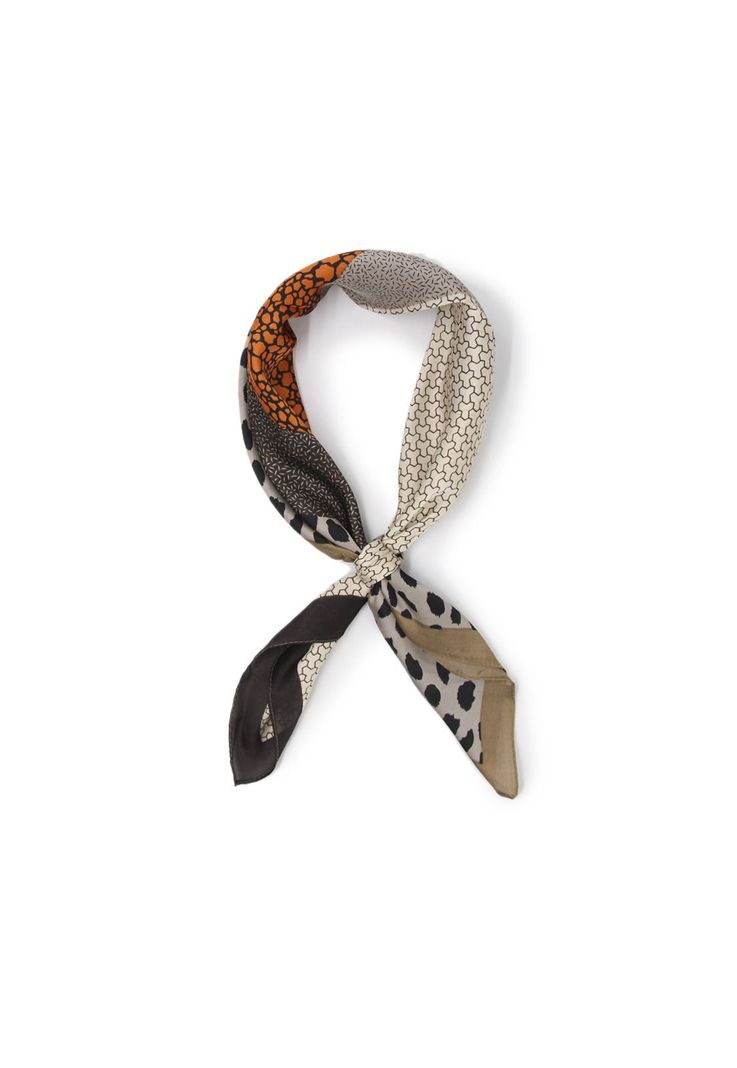 Pañuela seda corto animal block Accesoria-1