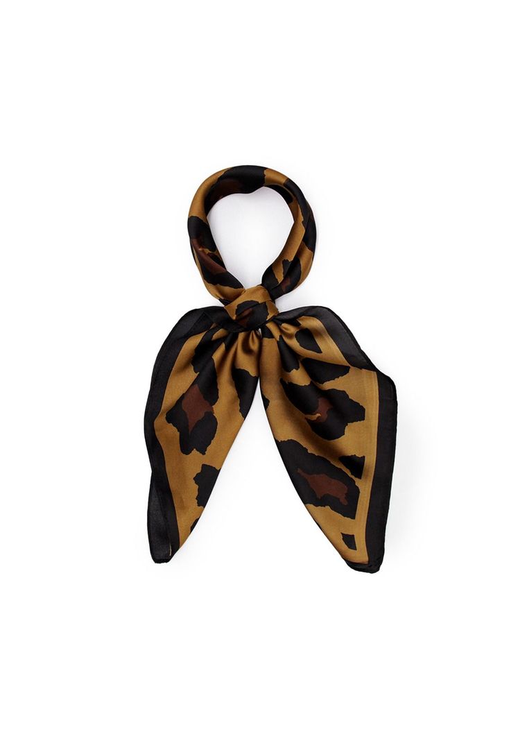 Pañuelos seda corto animal print 70 x 70cm 168-0