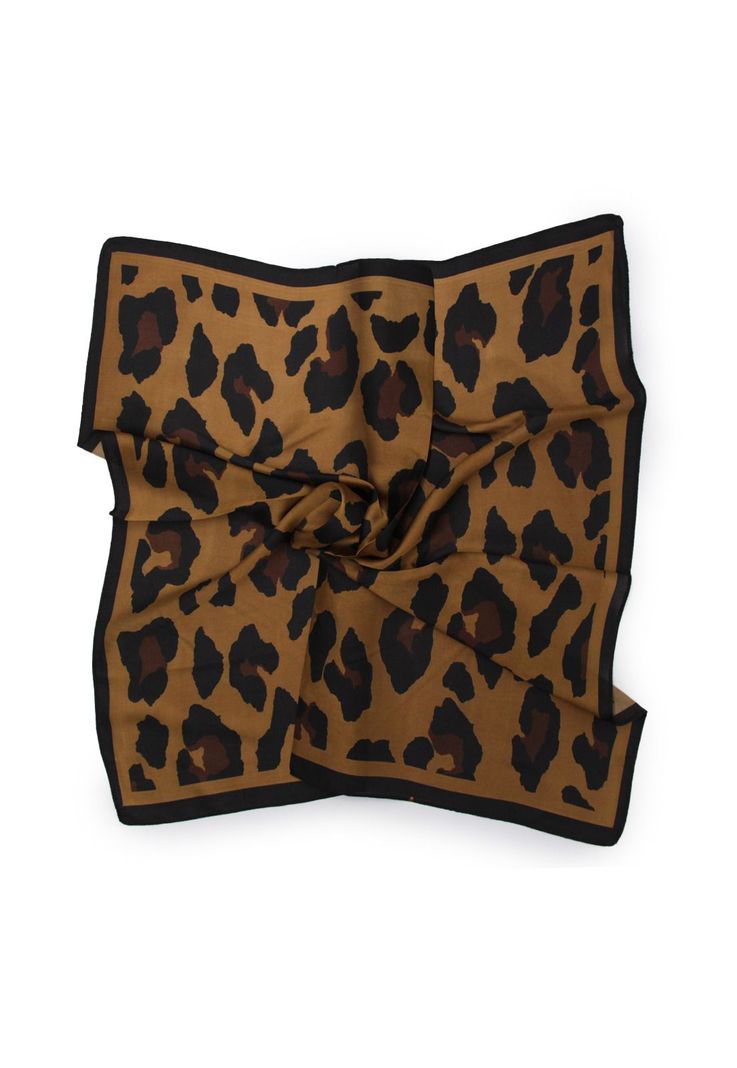 Pañuelos seda corto animal print 70 x 70cm 168-1