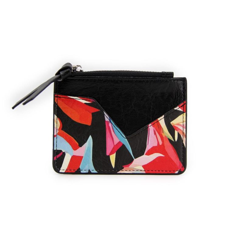 Monedero tarjetero floreado-3