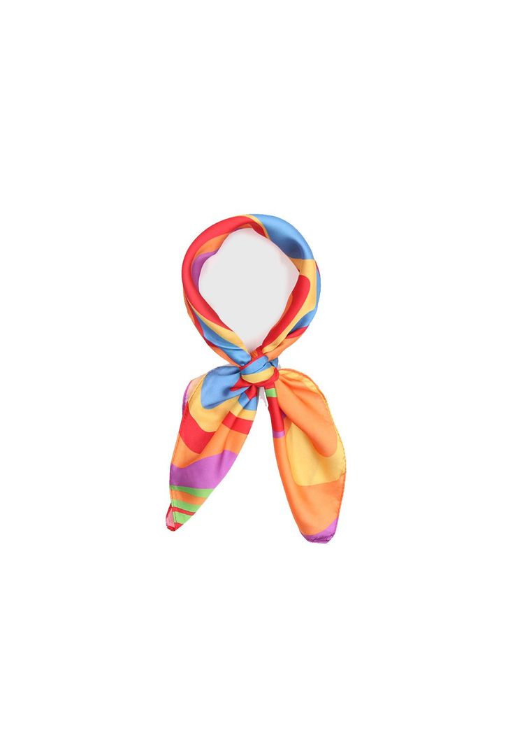 Pañuelo seda 50x50cm multicolor Accesoría -0